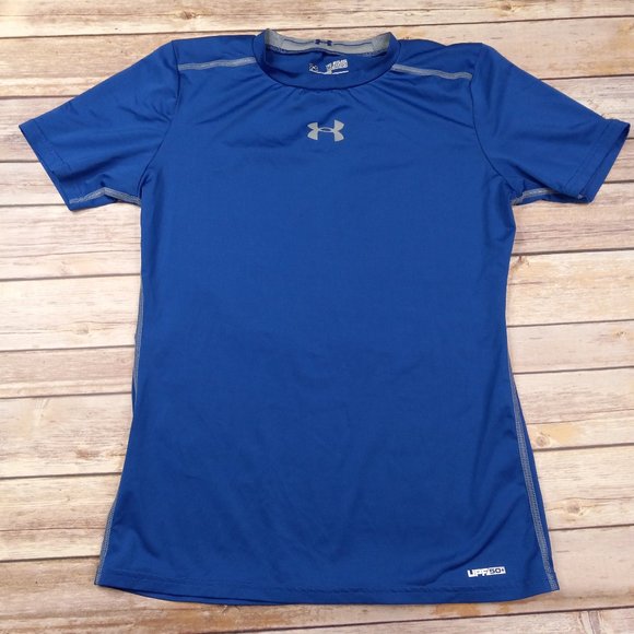 Under Armour Other - Under Armour Fitted YXL Heatgear Blue Performance T Shirt Youth XL